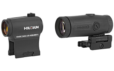 Holosun HS403C Micro Red Dot and HM3X Magnifier Combo
