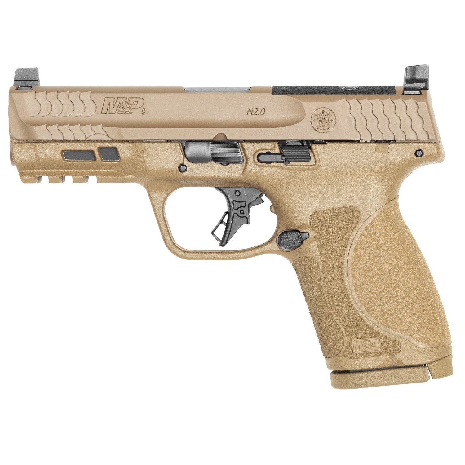 Smith and Wesson M&p9 M2.0 Cp 9mm Fde 4" Or Nts