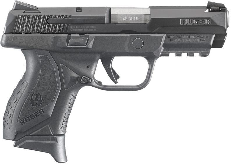 Ruger Amer Cpct 45acp Blk 3.8&quot; 10+1#