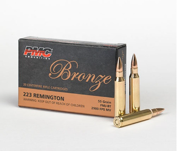 PMC 223 Rem Bronze 55 Grain FMJ-BT (20 rounds)