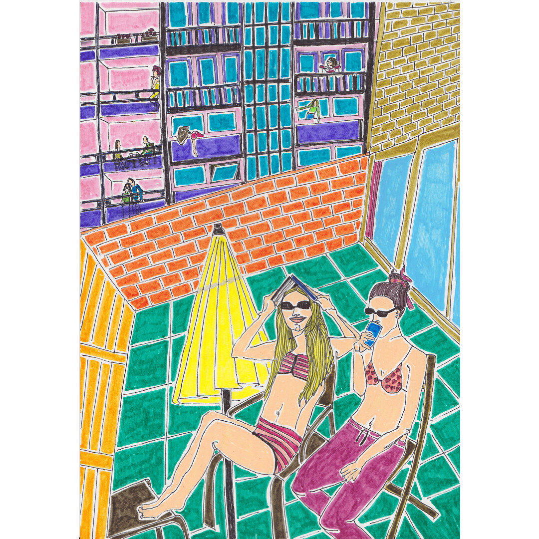 Print Illustration &quot;Weekend Vibes&quot;