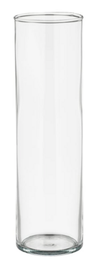 Wazon szklany tuba CYLINDER wys. 28 cm, śred. 8 cm - wypożyczenie