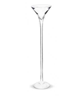 Wazon szklany typu Martini 60cm - wypożyczenie