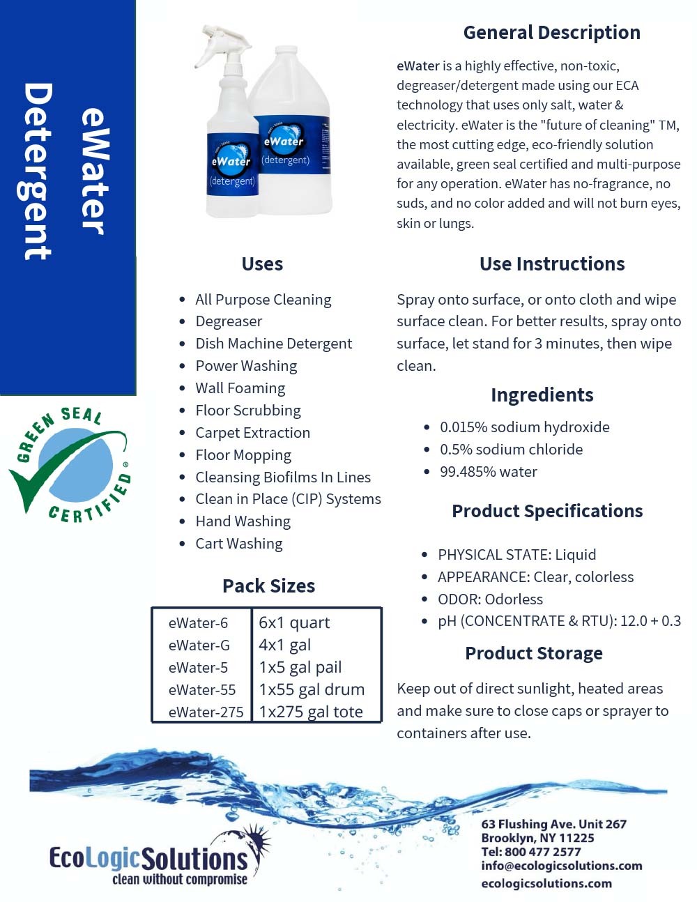 eWater Detergent