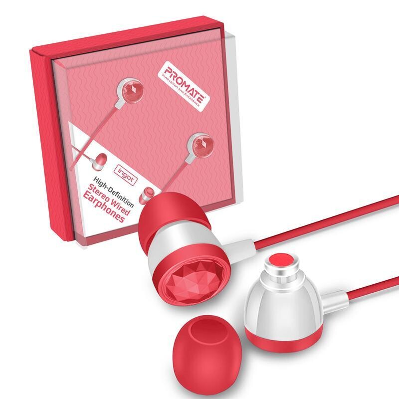 Ecouteur Promate Rouge