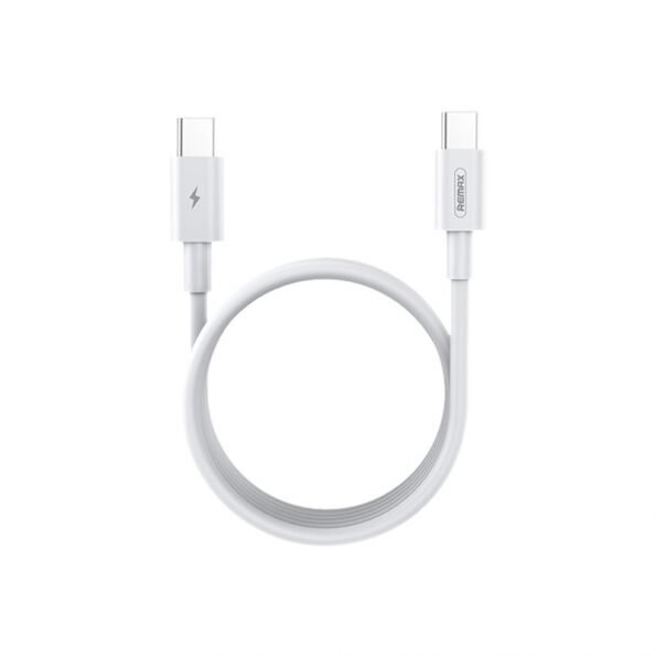 Cable Remax 100W Type-C vers Type-C 2m (Blanc)