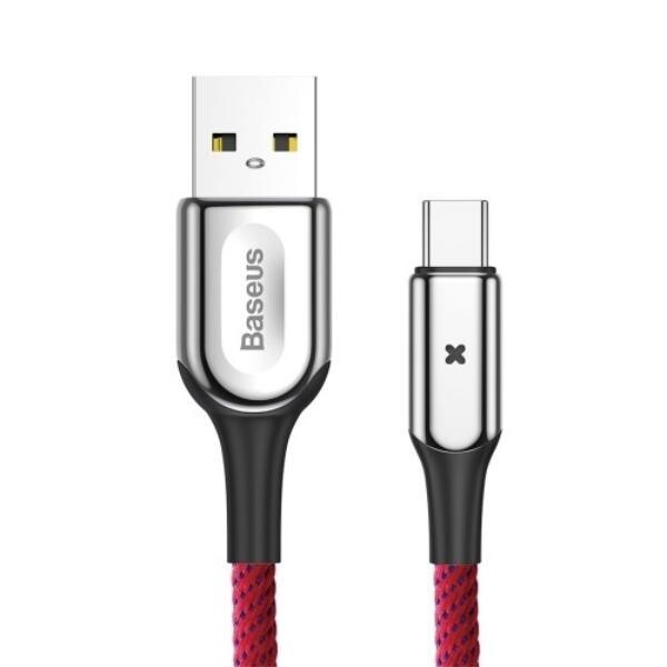 Cable Baseus X-shaped Light type-C (1m) Rouge