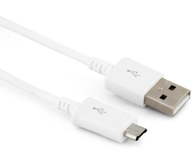 Cable Micro USB (1.5m) Blanc