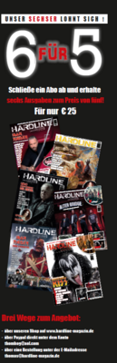 Hardline Magazin 6 Ausgaben Abo Worldwide Shipping