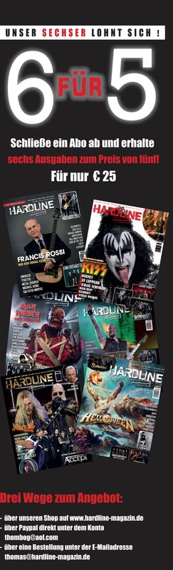 Hardline Magazin 6 Ausgaben Abo