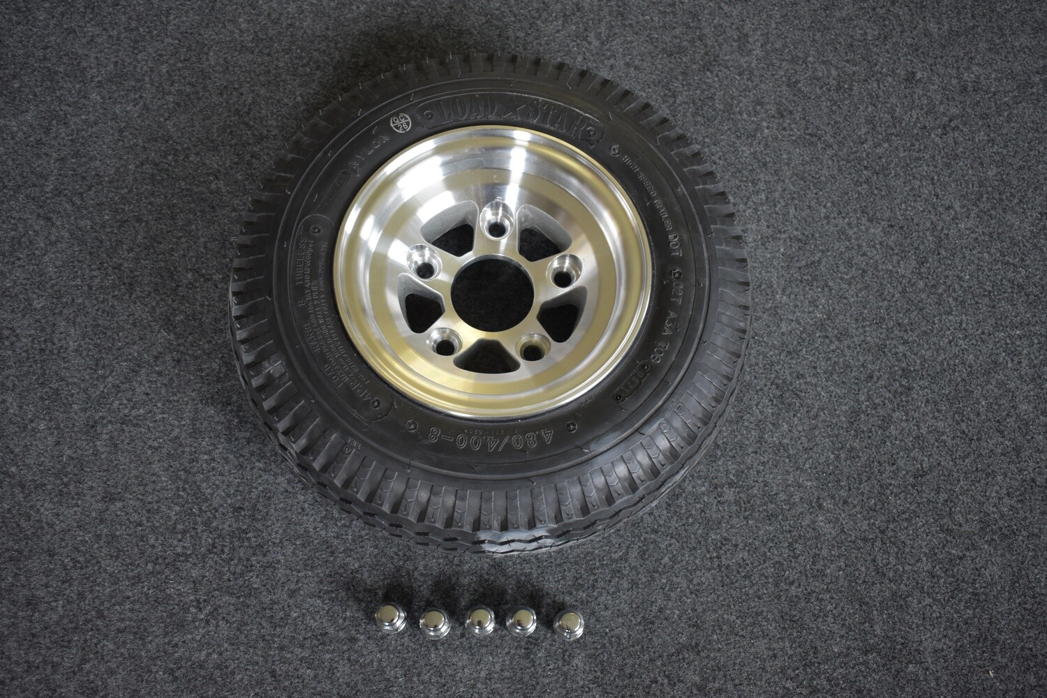 4.80 X 8" Aluminum Alloy Tire & Wheel