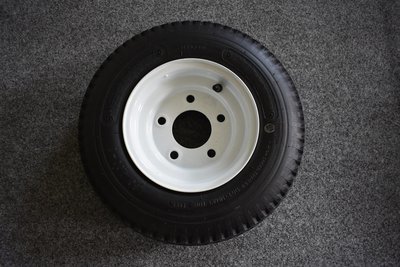 4.80 X 8" White Tire & Wheel
