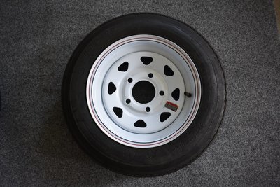 4.80 X 12" White Tire & Wheel