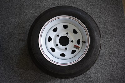 4.80 X 12" White Tire &amp; Wheel