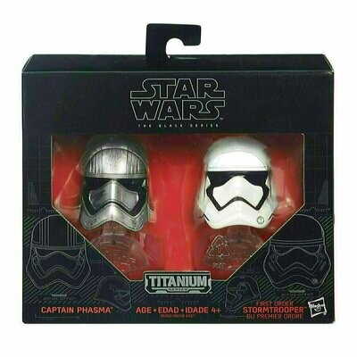 Star Wars - Titanium - The Black Series - Captain Phasma & First Order Stormtrooper Helmet