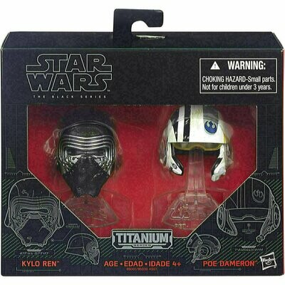 Star Wars - Titanium - The Black Series - Kylo Ren & Poe Dameron Helmet