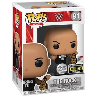 Pop ! WWE 91 - The Rock with Championship Belt