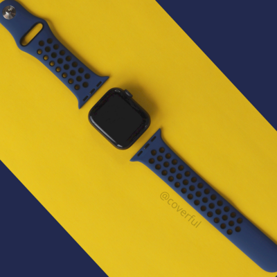 Blue And Black Sports Band For Apple Watch
