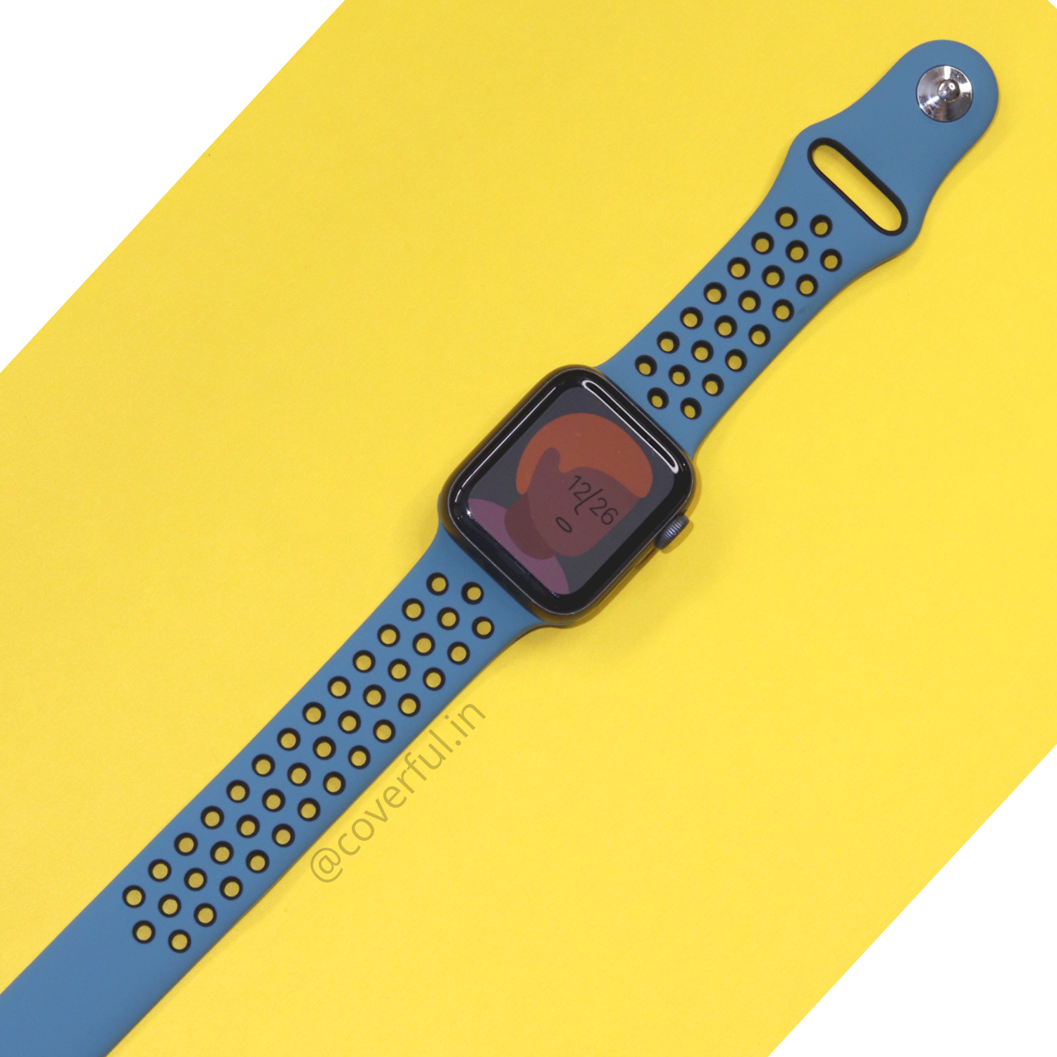 Yale Blue Sports Band For Apple Watch