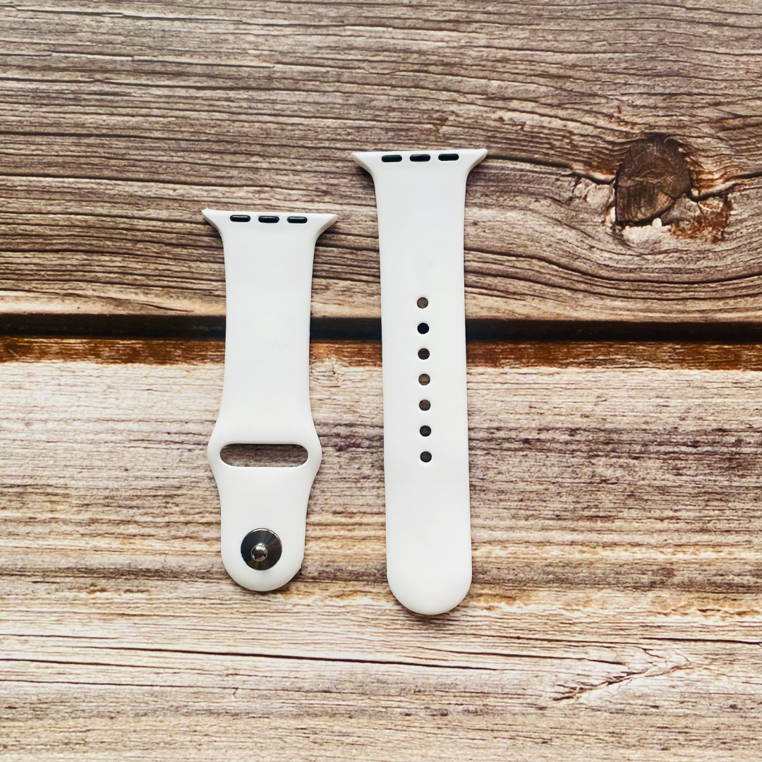 Bold White Band For Apple Watch