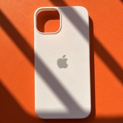 White Soft TPU Liquid Silicon Thin Case For iPhone