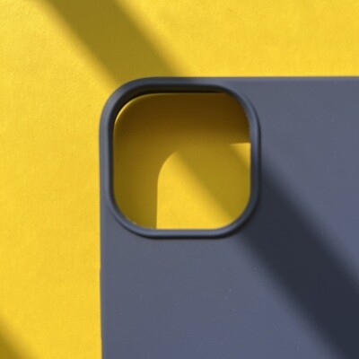 Blue Soft Silicon Thin Case For iPhone
