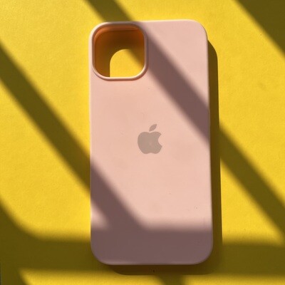 Baby Pink Soft TPU Liquid Silicon Thin Case For iPhone