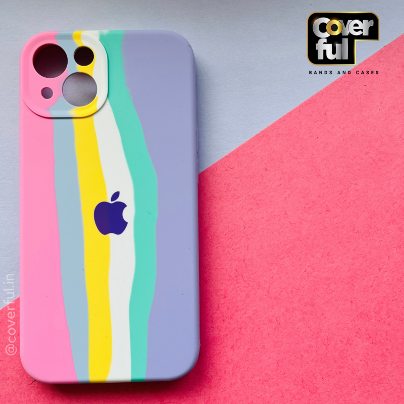 Pastel Colours Pink Silicon Case For iPhone