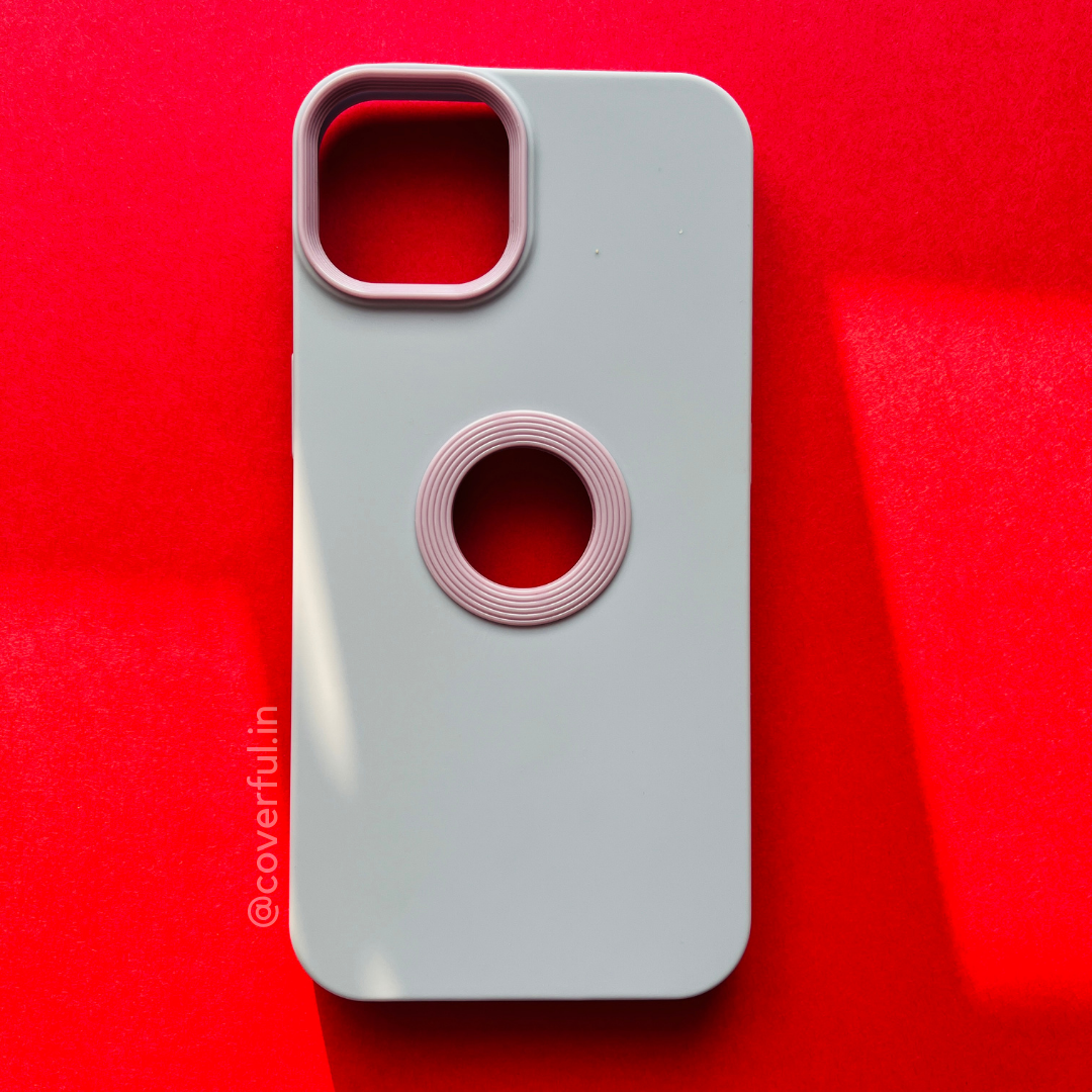Sky Blue Purple Silicon Soft Case For iPhone