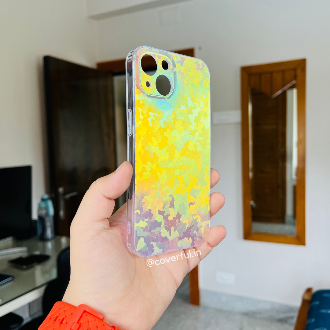 Camouflage Holographic Minimalist Case For iPhone