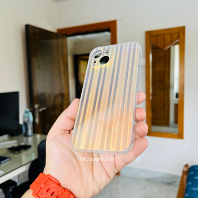 Stripe Holographic Minimalist Case For iPhone