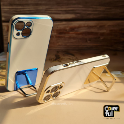 Elegant Chrome iPhone Cover With Stand