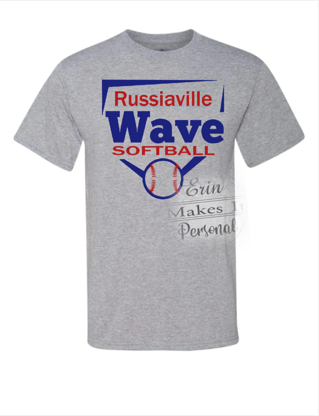 ​Unisex Jerzee Grey Homeplate T-Shirt