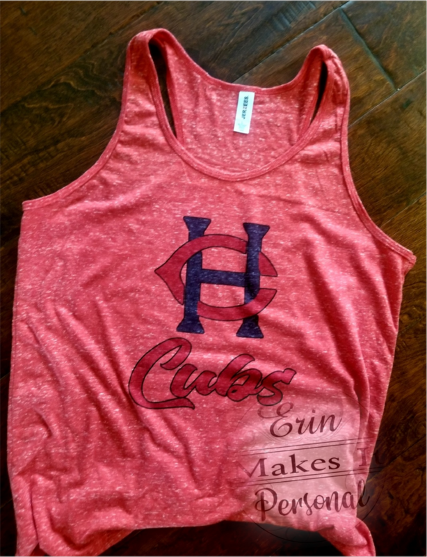 Snow Heather Red Tank Top