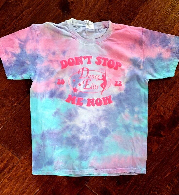 Tie Dye Puffy Lettering