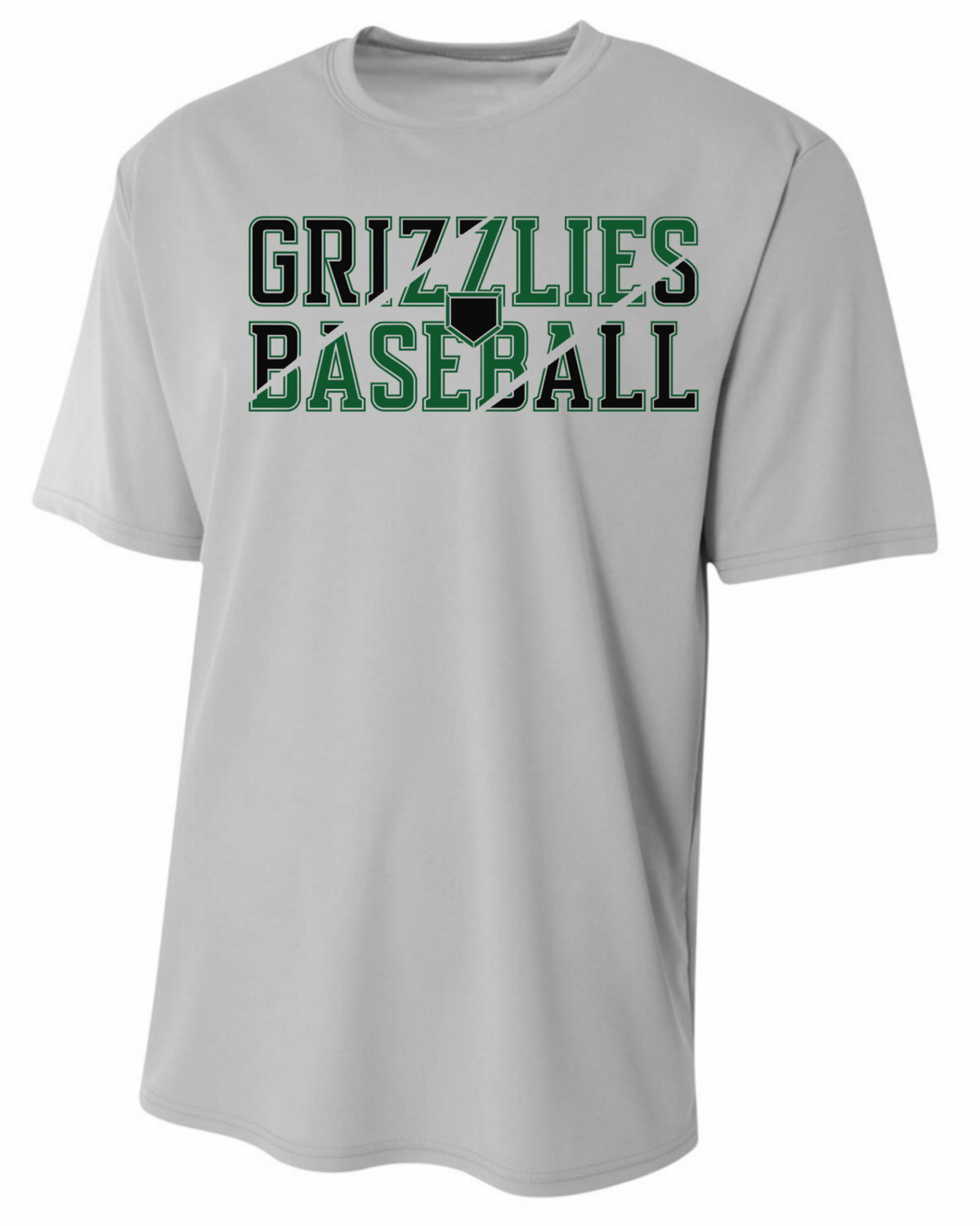 Grizzlies Baseball Plate Jerzees Shirt