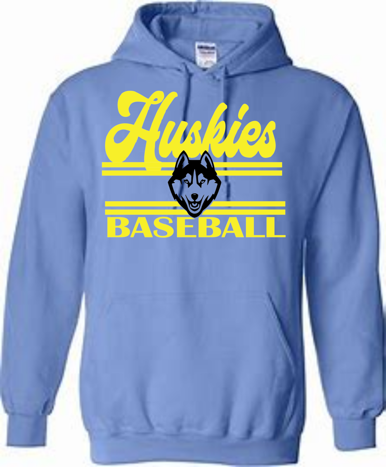 Huskies Blue Hoodie With lines Logo