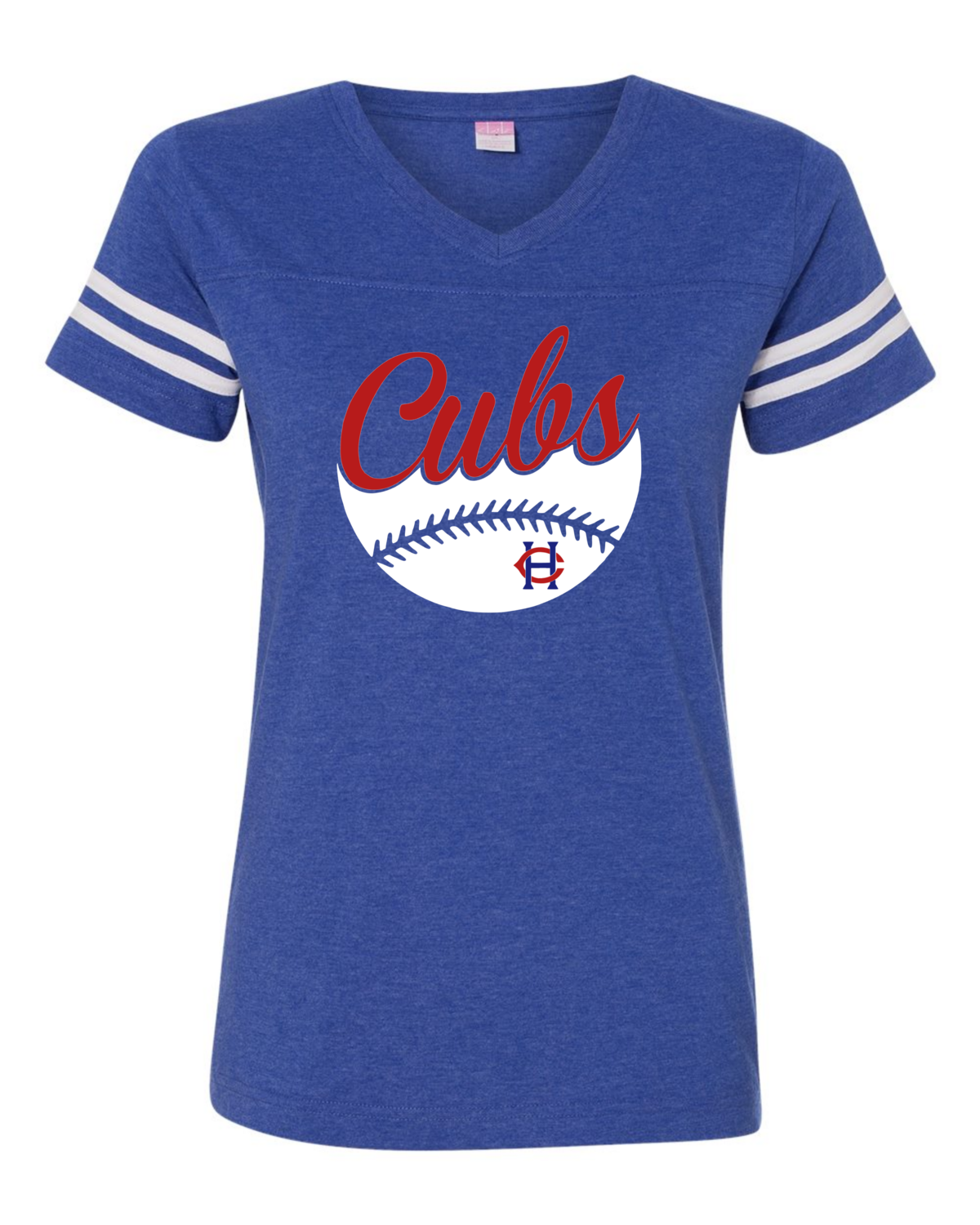 HOCO blue vneck with ball/logo