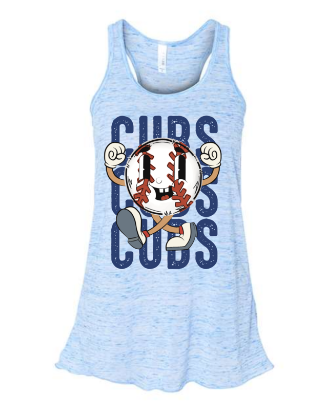 HOCO Retro Bella Canvas Blue Marble Flowy Tank Top