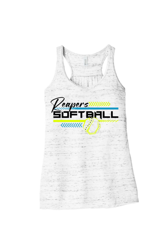 Reapers softball Bella Canvas Marble Flowy Tank Top