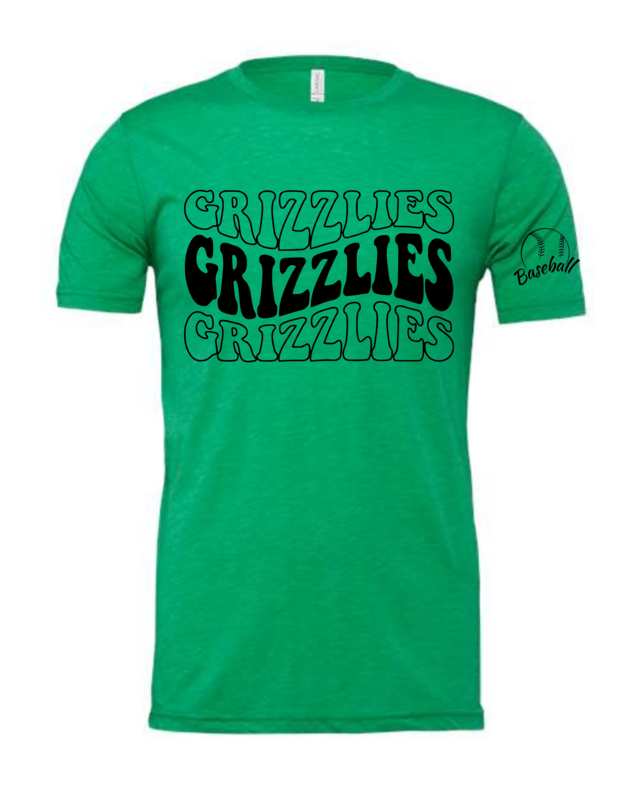 Grizzlies Bella Canvas Green Retro