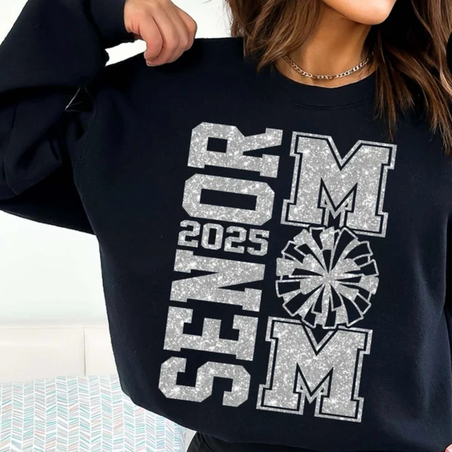 Western Senior Cheer Mom Bella canvas Crewneck