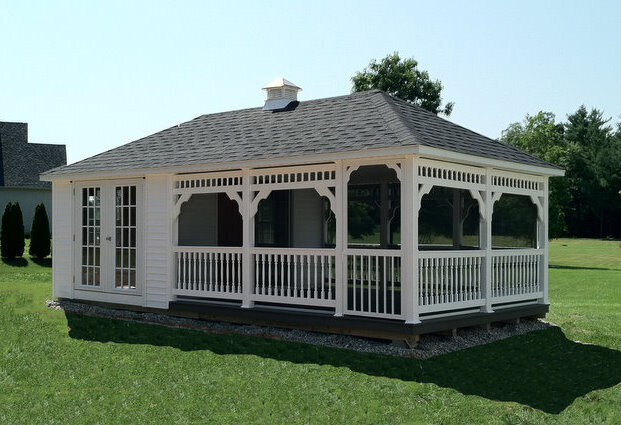 Vinyl Gazebo Poolhouse
