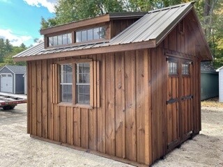 10' x 12' Pine Board and Batten Manor Carriage shed - sale $9,399.00 sold