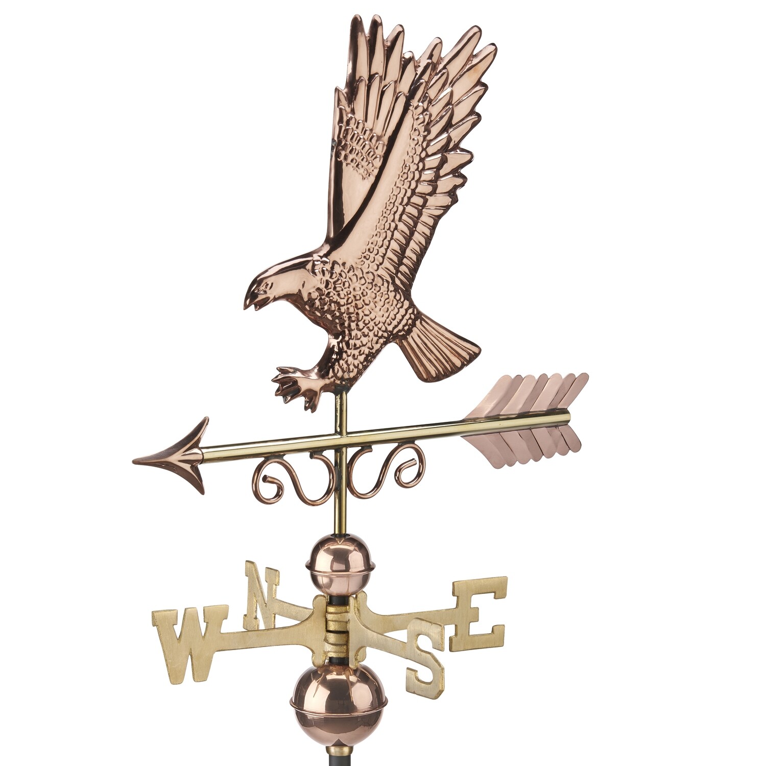 Majestic Eagle, Finish: Polished Copper, Clearcoat: No Clearcoat
