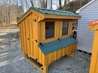 4' x 6' Board and Batten Quaker Chicken Coop - Sale $2,599.00