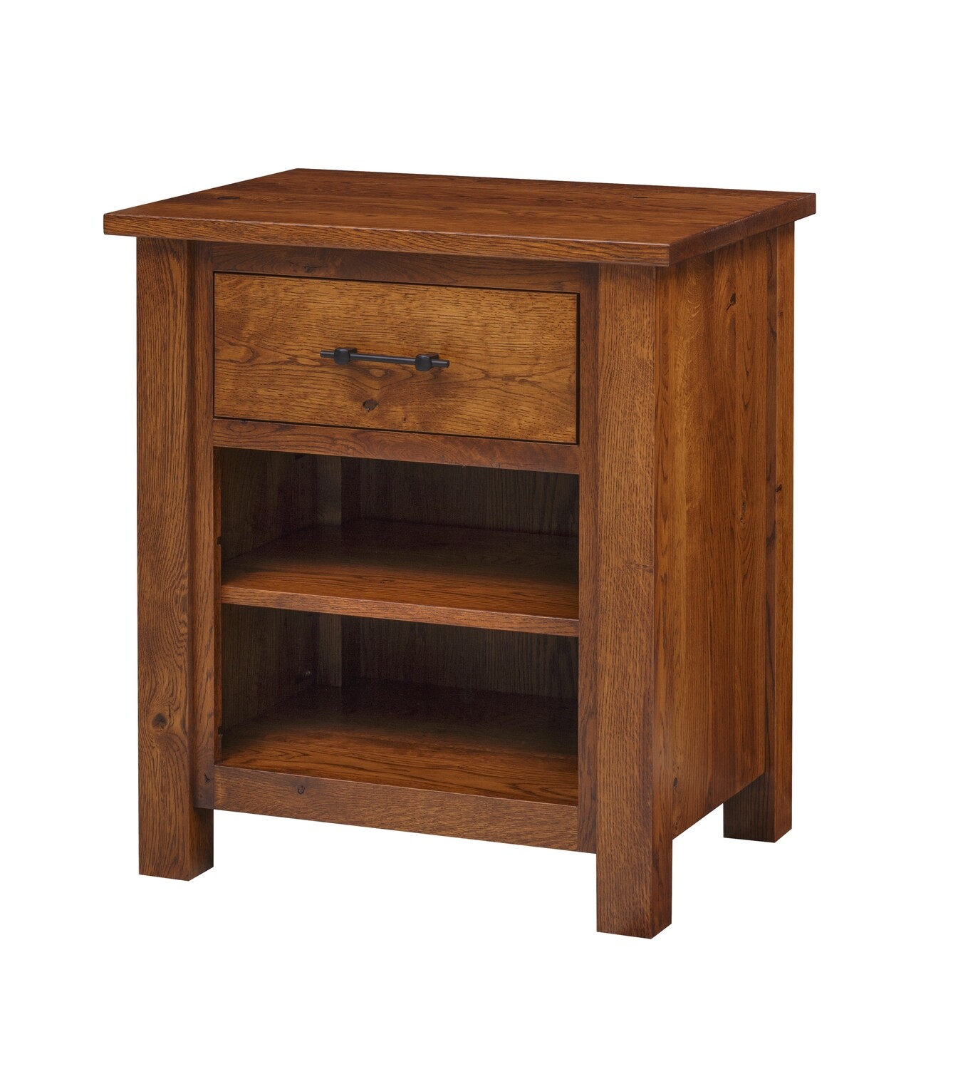 Heirloom Mission 1 Drawer Nightstand w/ Open Shelf