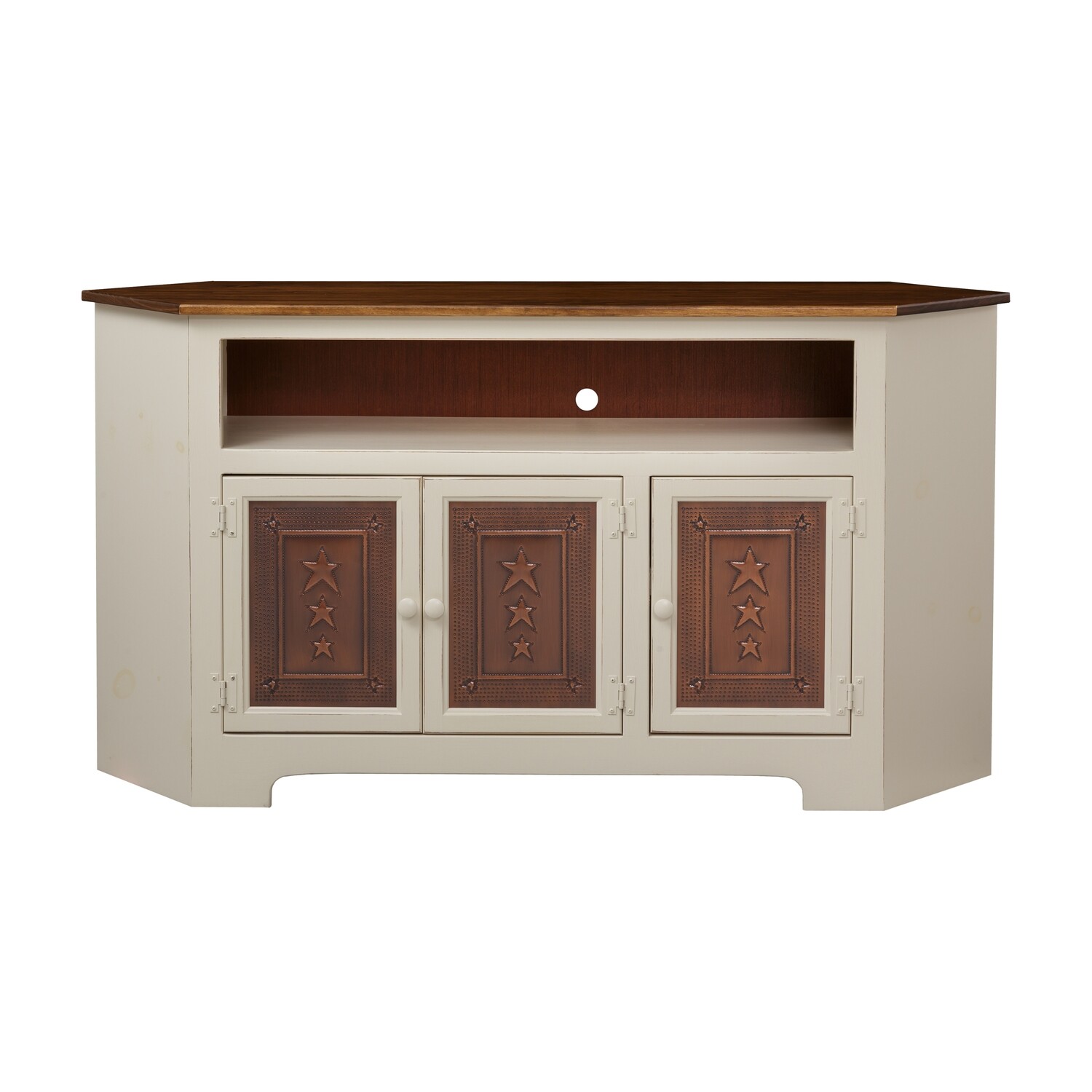 3 Door Corner Plasma Cabinet w/ Tin
