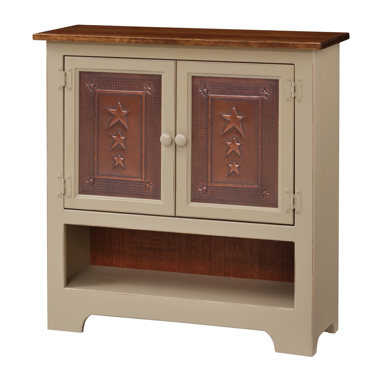 Double Hall Cabinet w/ Tin - Open