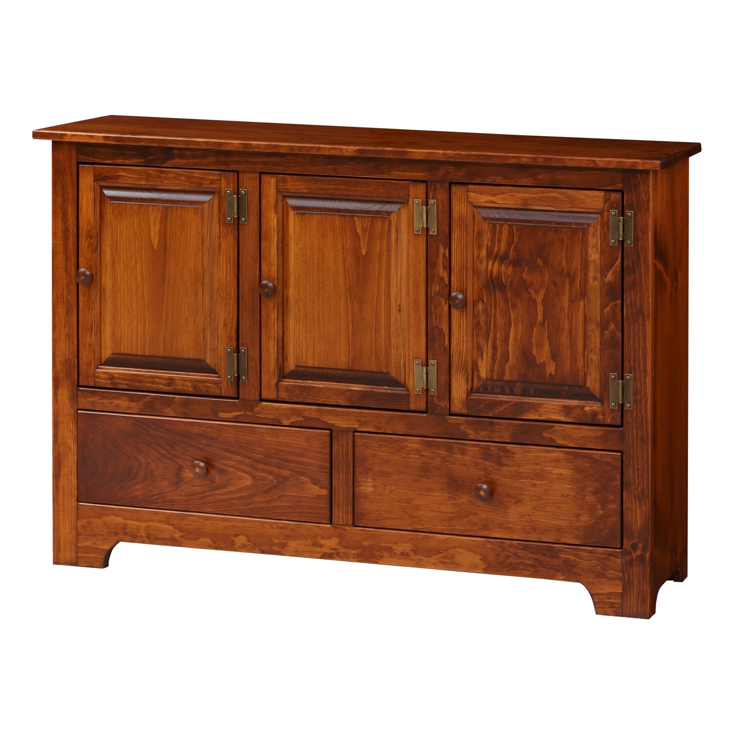Triple Hall Cabinet w/ Wood - Drawer